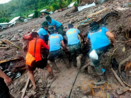 Fearing a tsunami, Philippine storm victims ran toward deadly mudslide