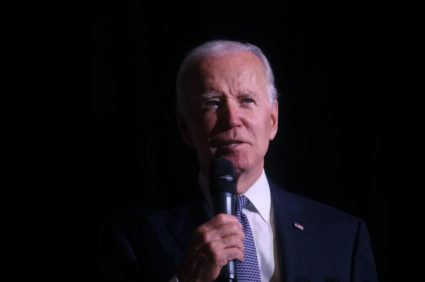 U.S. President Biden talks about student debt relief at Delaware State University