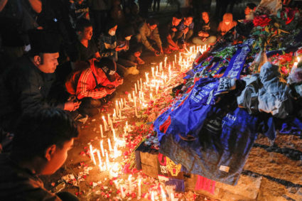 Aftermath of a fatal football stampede in Malang
