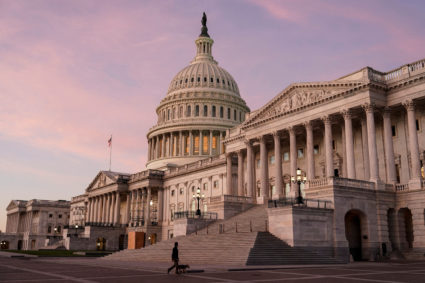 The sun rises at the U.S. Capitol on the morning of U.S. midterm elections in Washington