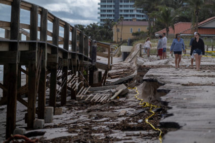 Tropical Depression Nicole dumps rain from Georgia to New York