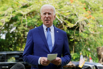Biden speaks to the media after a Russian missile blast in Bali