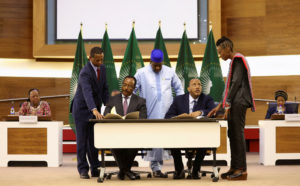African Union envoy holds a news conference on Ethiopia peace talks