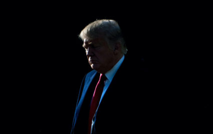 Former President Donald Trump in 2017. File photo by Brendan Photo by Smialowski/ AFP via Getty Images