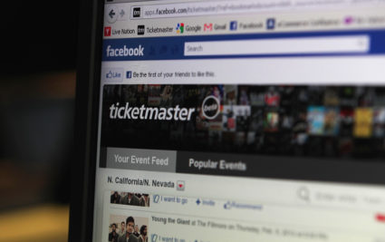 Ticketmaster unveils its Facebook "Timeline App" at Facebook launch event at 25 Lusk restaurant in San Francisco