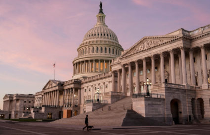 The sun rises at the U.S. Capitol on the morning of U.S. midterm elections in Washington