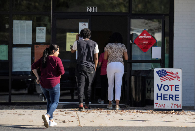 Voting in midterm election in Georgia