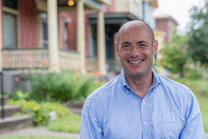 Democratic candidate for the U.S. House of Representatives Greg Landsman of Ohio
