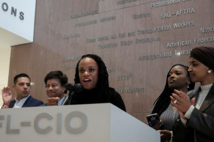 Presser at AFL-CIO HQ in Washington