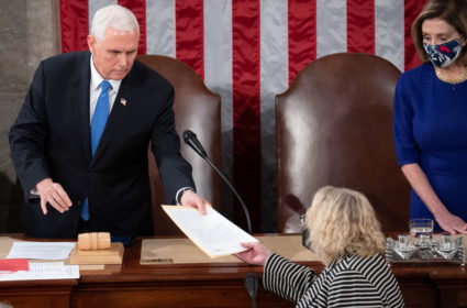 Joint session to certify the 2020 election results, in Washington