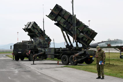 Patriot missile defence system is seen at Sliac Airport, in Sliac, near Zvolen, Slovakia, May 6, 2022. Photo by Radovan Stoklasa/REUTERS