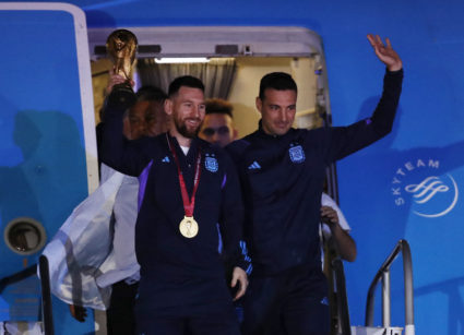 Argentina team arrives to Buenos Aires after winning the World Cup