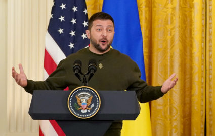 U.S. President Biden welcomes Ukraine's President Zelenskiy at the White House in Washington