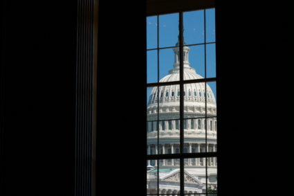 The U.S. Capitol dome is seen in Washington
