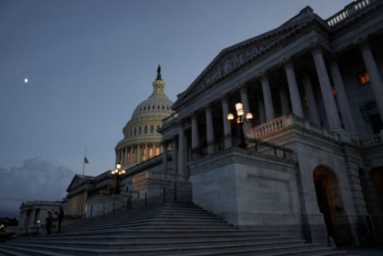 A general view of the U.S. Capitol after United States on Capitol Hill in Washington, D.C., U.S. August 6, 2022. Photo by Ken Cedeno/REUTERS