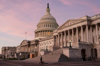 The sun rises at the U.S. Capitol on the morning of U.S. midterm elections in Washington
