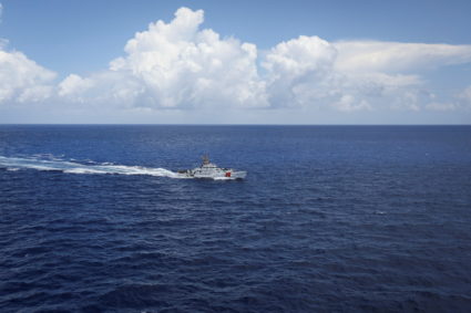 U.S. Coast Guard patrols the Florida Straits