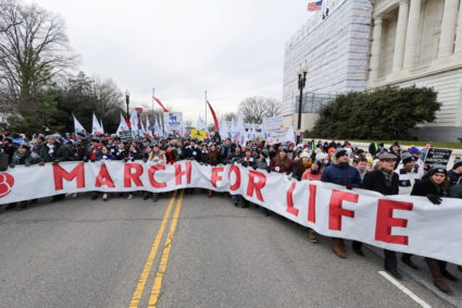 Anti-abortion activists attend the annual "March for Life", in Washington
