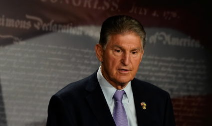 U.S. Senator Joe Manchin (D-WV) at the U.S. Capitol in Washington