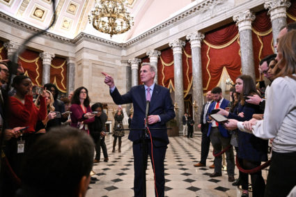 FILE PHOTO: House Republican Leader Kevin McCarthy is elected Speaker of the House in Washington