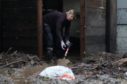 Residents clean up after disastrous flooding in California