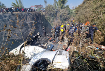 68 dead, 4 missing after plane crashes in gorge near Nepal resort town