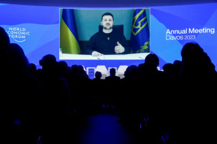 At the World Economic Forum, Zelenskyy urges allies to speed up push against Russia