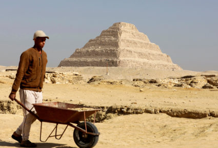 Egypt unveils tombs and sarcophagus in new excavation outside of Cairo