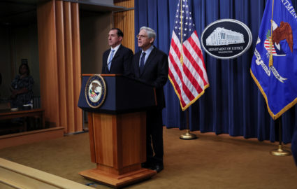 U.S. Attorney General Merrick Garland announces special counsel in news conference at the Justice Department in Washington