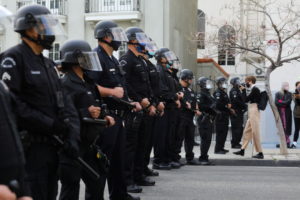 Eviction of homeless encampments at Echo Park Lake in Los Angeles