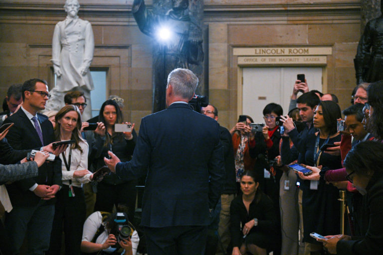 House Republican Leader Kevin McCarthy is elected Speaker of the House in Washington