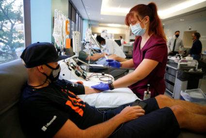 Convalescent plasma donated at Bloodworks in Seattle