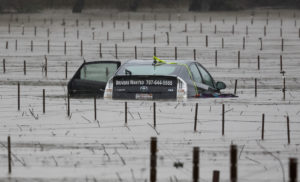 Winter storm floods parts of Forestville, California