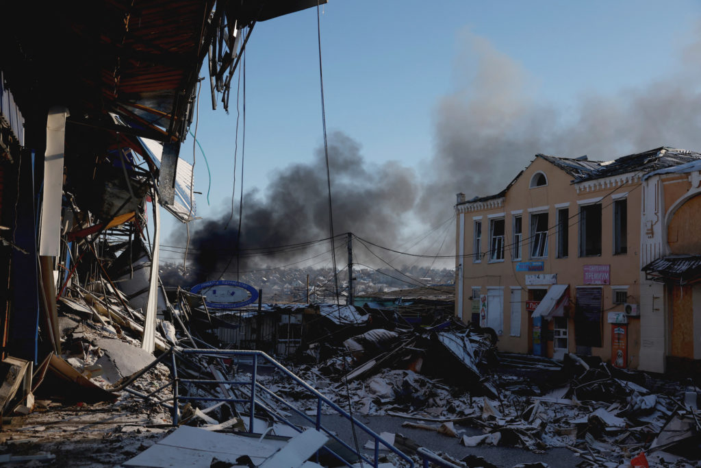 Russian strike during 36-hour Orthodox Christmas ceasefire, in Bakhmut