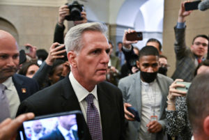 U.S. representatives gather to try to elect a new Speaker of the House at the U.S. Capitol in Washington