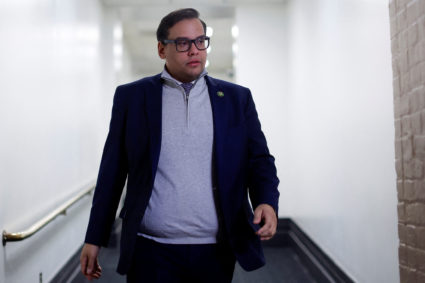U.S. Representative George Santos (R-NY) departs after a Republican conference meeting on Capitol in Washington, U.S. January 10, 2023. Photo by Jonathan Ernst/REUTERS