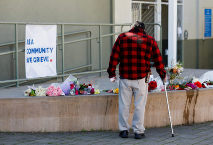Memorial for shooting victims in Half Moon Bay
