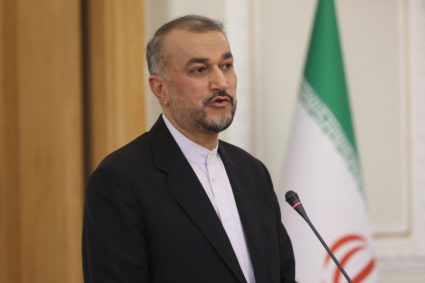 Iranian FM Amirabdollahian presser in Tehran