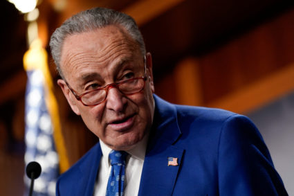 U.S. Senate Majority Leader Chuck Schumer ahead of U.S. President Joe Biden’s State of the Union Address in Washington