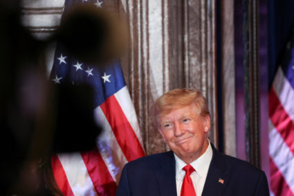 Former U.S. President Trump unveils his leadership team, in Columbia