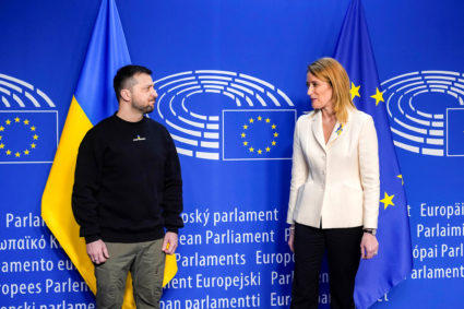 Zelenskiy addresses European Parliament in Brussels