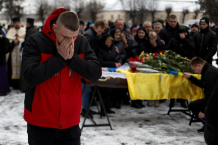 Funeral of Ukrainian decathlete and serviceman Volodymyr Androshchuk in Letychiv