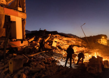 Aftermath of the deadly earthquake