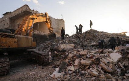 Aftermath of the deadly earthquake in Jandaris