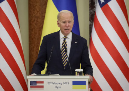 U.S. President Biden visits Kyiv