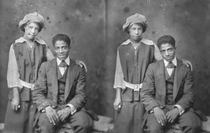 A couple poses in 1916. Photo credit: Holsinger Studio Collection at UVA