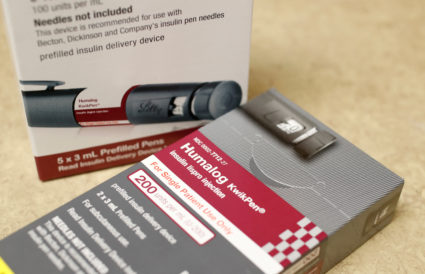 FILE PHOTO: Boxes of the drug Humalog, made by Eli Lilly and Company, sit on a counter at a pharmacy in Provo