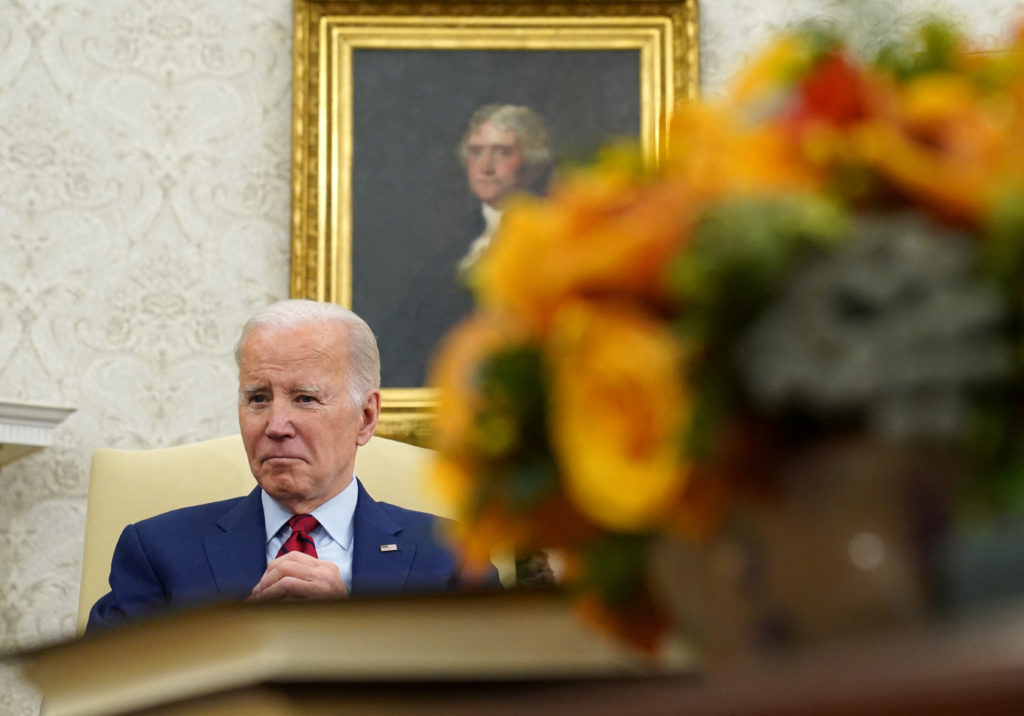 Biden meets German Chancellor Scholz at the White House in Washington