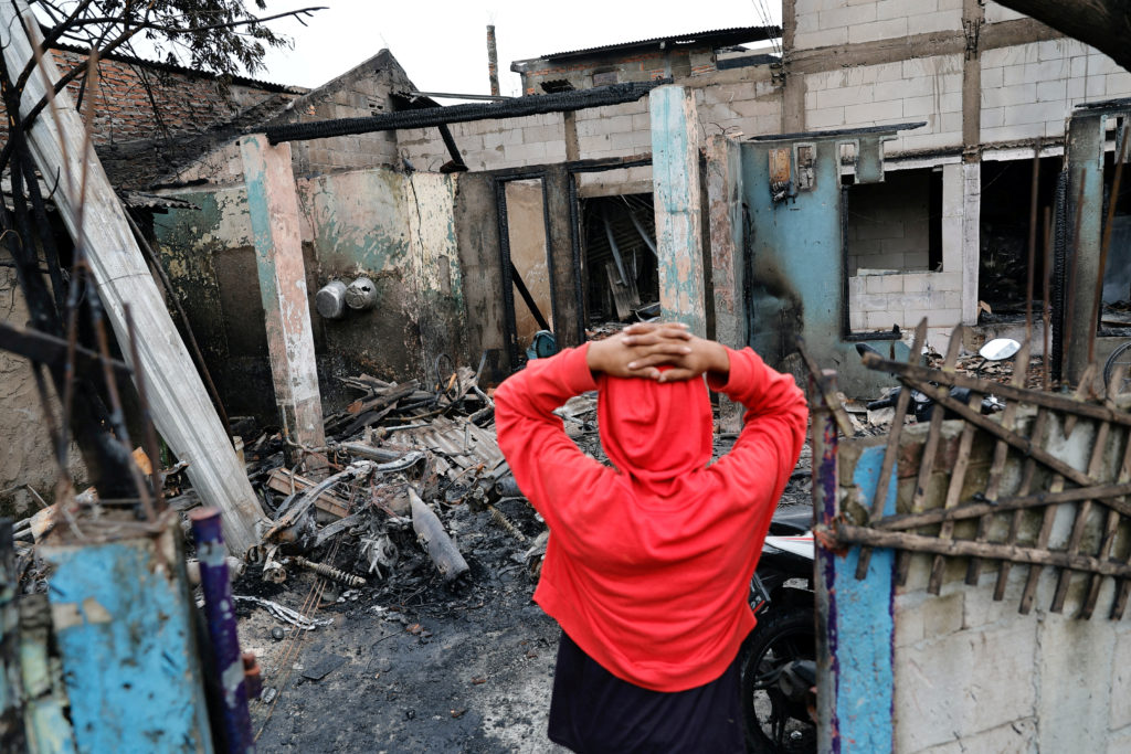 Aftermath of Fire at Indonesia's Pertamina fuel storage in Jakarta