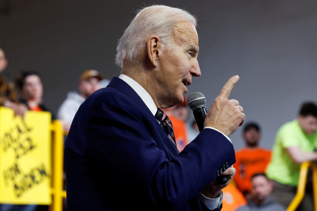 U.S. President Biden visits Philadelphia to deliver remarks about his budget for fiscal year 2024